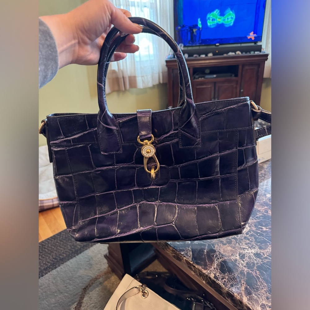 Dooney and Bourke Purple Amelia Tote
